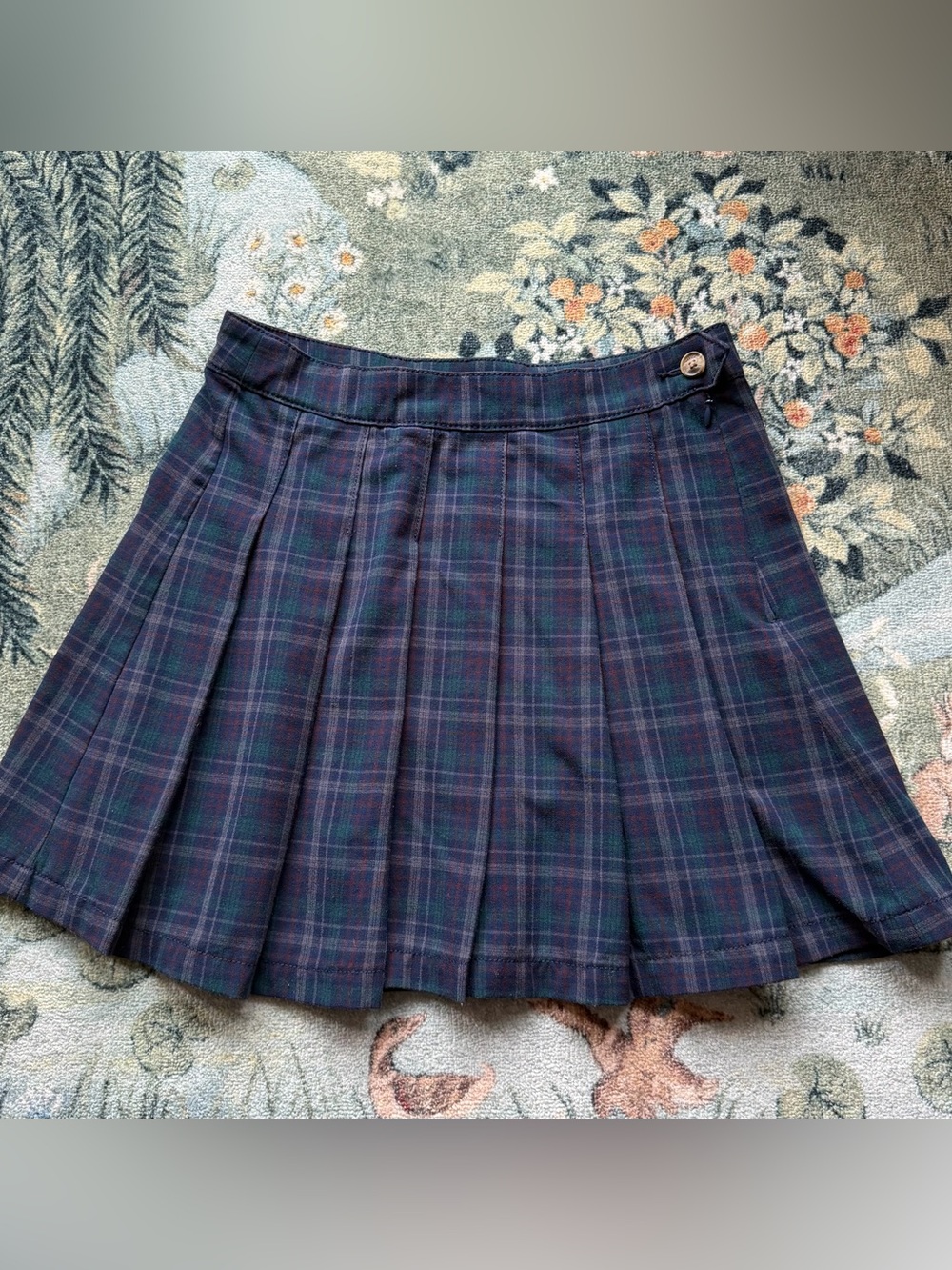 American Eagle Plaid Pleated Mini Skirt Size 6